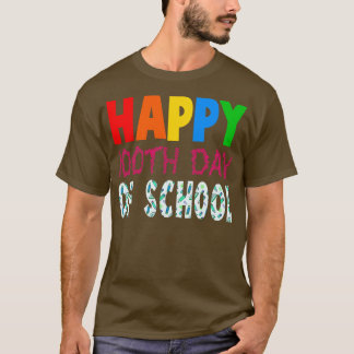 100ste schooldag voor leraren jongens meisjes lera t-shirt