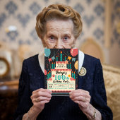 100ste verjaardag 100 jaar oud feest kaart