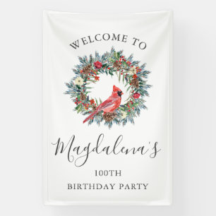 100ste verjaardag banner Rode Kardinaal aangepaste