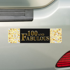100ste verjaardag  bumpersticker