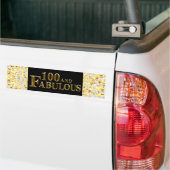 100ste verjaardag  bumpersticker (Op Truck)