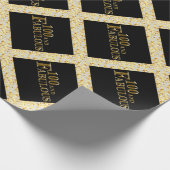 100ste verjaardag  cadeaupapier (Hoek)