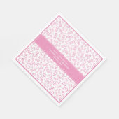 100ste verjaardag Cool nummer Patroon Roze/Wit Servet (Hoek)