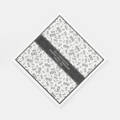 100ste verjaardag Cool nummer Patroon Zwart/Wit Servet (Hoek)