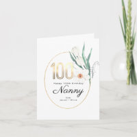 100ste Verjaardag | de BloemenKaart van de