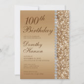100ste verjaardag Elegant Kaart (Voorkant)