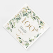 100ste verjaardag Eucalyptus Servet (Hoek)