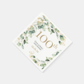 100ste verjaardag Eucalyptus Servet (Hoek)