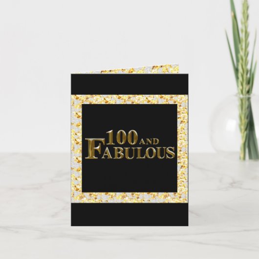 100ste verjaardag feestdagen kaart (Voorkant)