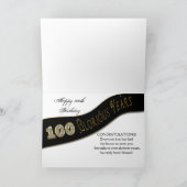 100ste verjaardag, Glorieuze jaren, Goud met vaand Kaart (Binnen)