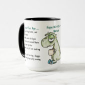 100ste verjaardag Grappig ouder worden cadeau LEUF Mok (Voorkant links)