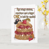 100ste verjaardag Kaart - Humor - Taart (Gele Bloem)