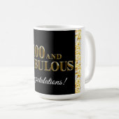100ste verjaardag  koffiemok (Voorkant rechts)