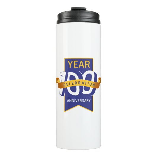 100ste_verjaardag_logo thermosbeker (Voorkant)