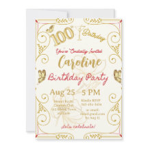 100ste verjaardag mijlpaal Elegant