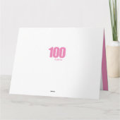 100ste verjaardag Nummer 100 uitsnede foto collage Kaart (Achterkant)