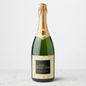 100ste verjaardag sparkling wijnetiket (Voorkant)