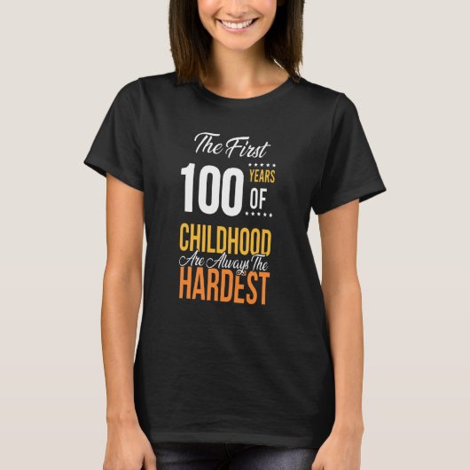 100ste verjaardag t-shirt (Voorkant)