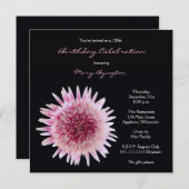 100ste verjaardag uitnodiging Gorgeous Gerbera (Voorkant / Achterkant)