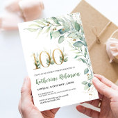 100ste verjaardag uitnodiging voor haar volwassen