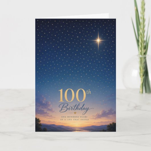 100ste verjaardag van de ster kaart (Voorkant)