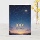 100ste verjaardag van de ster kaart (Gele Bloem)
