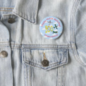 100ste verjaardag van Mustangs (Blauwe Lucht) Badg Ronde Button 5,7 Cm (In situ)