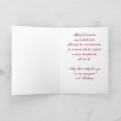 100ste Verjaardag, Vintage met Kant/Bloemen Kaart (Binnen)