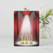 100ste verjaardagsfeestje in de kijker kaart (Staand voorkant)