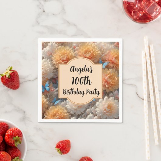100ste verjaardagsfeestje servet (Insitu)