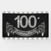 100ste verjaardagsfeestje spandoek (Horizontaal)