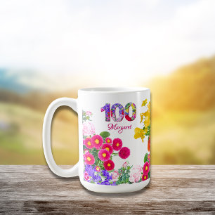 100ste verpartij bloemen modern 100 koffiemok