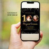 100ste verpartij Gouden Glitters Confetti Foto Kaart