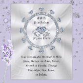 100th, 75th, 70th, 60th Birthday Cadeau voor Vrouw Fleece Deken