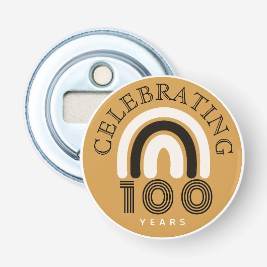 100th Anniversary Modern Design Bottle Opener  (Voorkant)