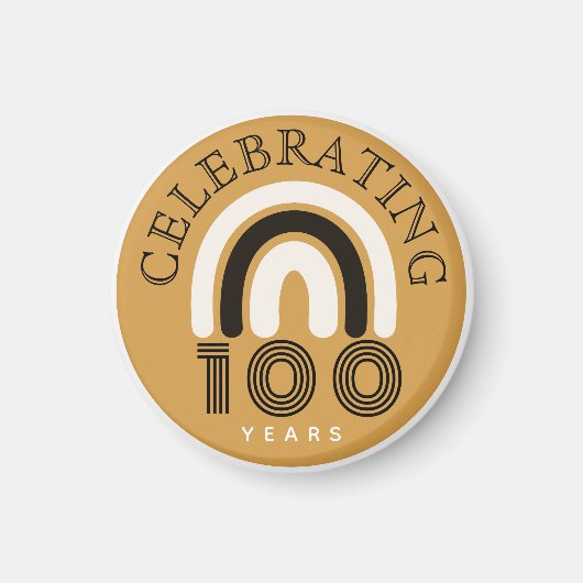 100th Anniversary Modern Design Magnet (Voorkant)