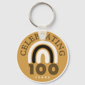 100th Anniversary Modern Design Sleutelhanger (Voorkant)