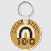 100th Anniversary Modern Design Sleutelhanger (Achterkant)