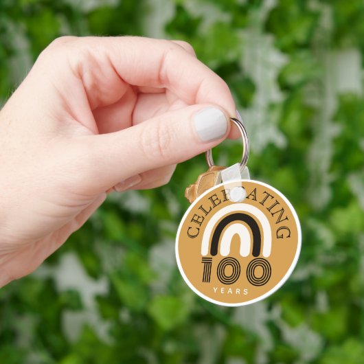 100th Anniversary Modern Design Sleutelhanger (Hand)