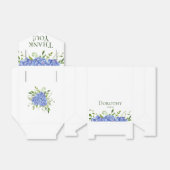 100th Birthday Blue Hydrangeas Hartelijk dank Bedankdoosjes (Uitgevouwen)
