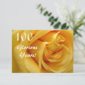 100th Birthday Celebration/DeepYellow Roos Kaart (Staand voorkant)