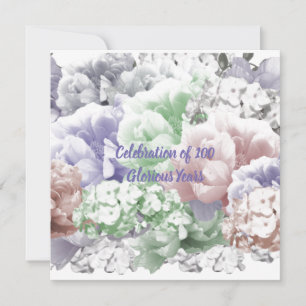 100th Birthday Celebration Invitation Kaart