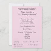 100th Birthday Celebration/Pink Daisy Bouquet Kaart (Achterkant)