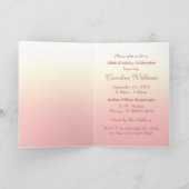 100th Birthday Celebration Pink Roses Invitation (Binnen)