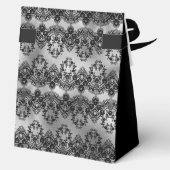 100th Birthday Elegant Silver Lace Thank You Bedankdoosjes (Achterkant)