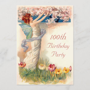 100th Birthday  Fairy Blossom Kaart