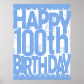100th Birthday Gift Poster (Voorkant)