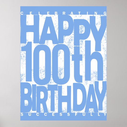 100th Birthday Gift Poster (Voorkant)