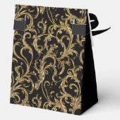 100th Birthday Gold Swirls Thank You  Bedankdoosjes (Achterkant)