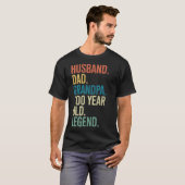 100th Birthday Husband Dad Grandpa Year Old Legend T-shirt (Voorkant volledig)